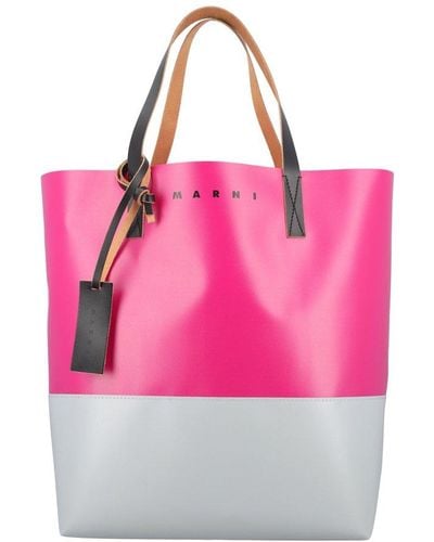 Marni Tribeca Shopping Bag - Pink