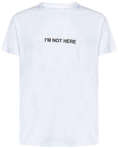 Aspesi Slogan Printed Crewneck T-shirt - White