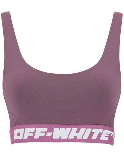 Off-White c/o Virgil Abloh Logo Active Bra - Purple