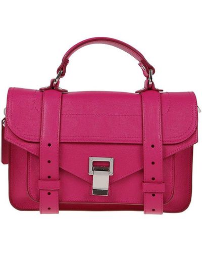Proenza Schouler Lux Ps1 Tiny Strapped Shoulder Bag - Pink