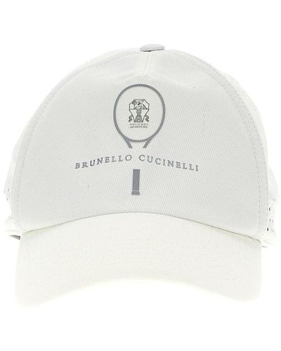 Brunello Cucinelli 'Slam' Baseball Cap - White