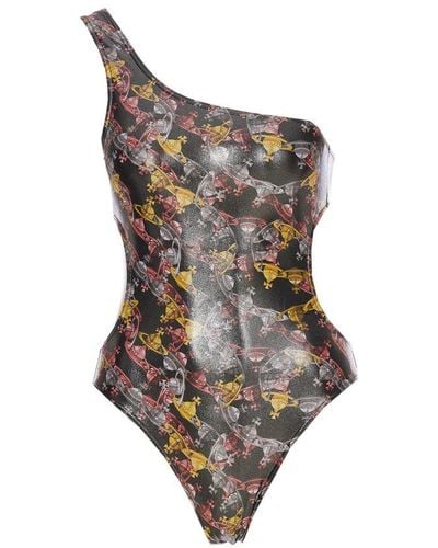 Vivienne Westwood Graphic Printed One-piece Swimsuit - Multicolour