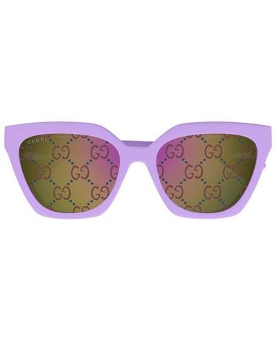 Gucci Cat-eye Frame Clip-on Sunglasses - Pink