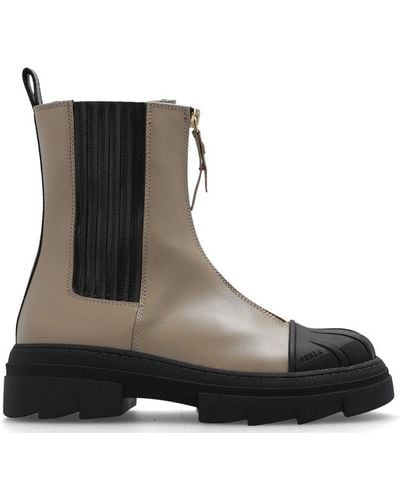 Furla Gum Front-zip Ankle Boots - Brown