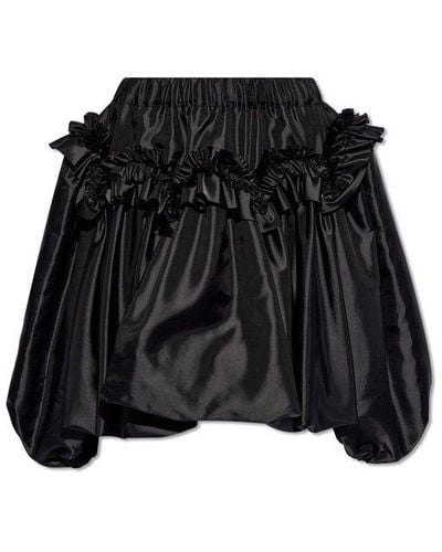 Comme des Garçons Ruffled Top - Black