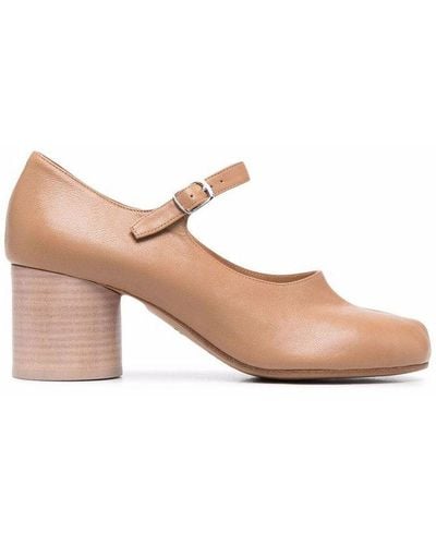 Maison Margiela Tabi Ankle Strap Court Shoes - Brown