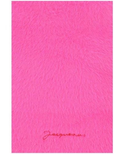 Jacquemus Fluffy Scarf - Pink