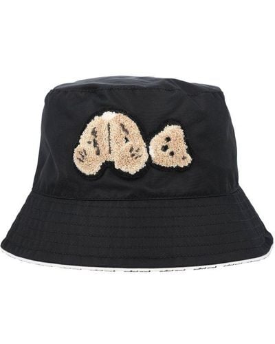 Palm Angels Pa Bear Bucket Hat - Black