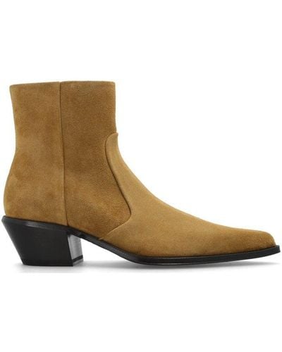 Off-White c/o Virgil Abloh 55mm Suede Ankle Boots - Brown