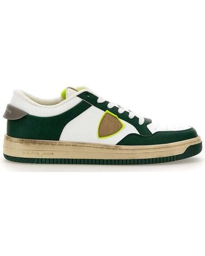 Philippe Model Lyon Lace-up Sneakers - Green