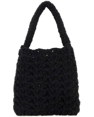Marco Rambaldi Chunky Knit Tote Bag - Black