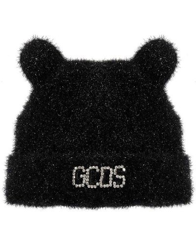 Gcds Fluffy Ears Beanie - Black