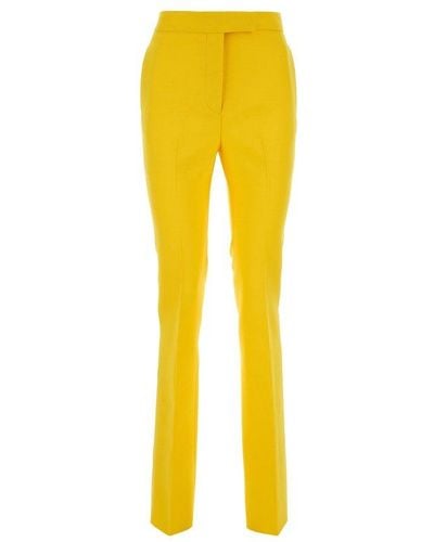Ferragamo Straight Leg Tailored Trousers - Yellow