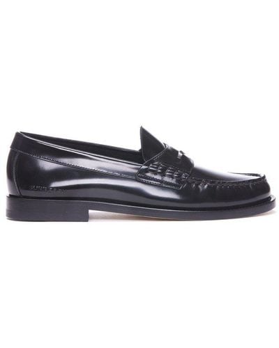 Burberry Penny-slot Slip-on Loafers - Black