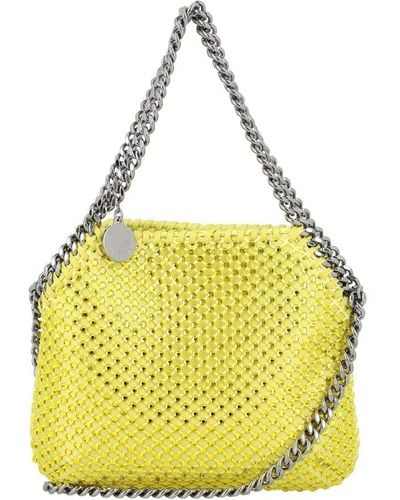 Stella McCartney Falabella Embellished Mini Tote Bag - Yellow