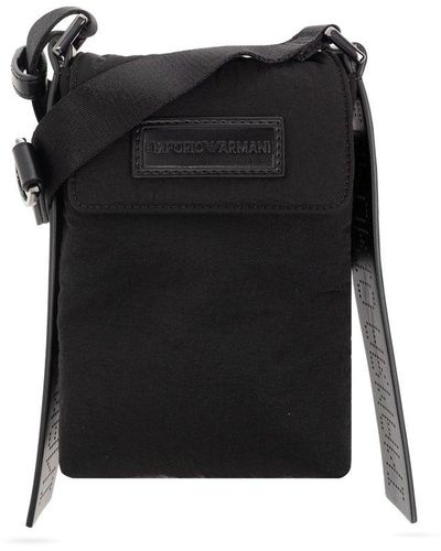Emporio Armani BUSINESS FLAT MESSENGER BAG Black - Free delivery | Spartoo  NET ! - Bags Pouches / Clutches Men USD/$196.00