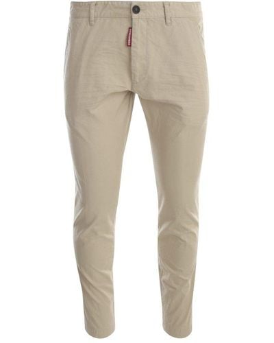 DSquared² Super Light Cool Guy Trousers - Natural