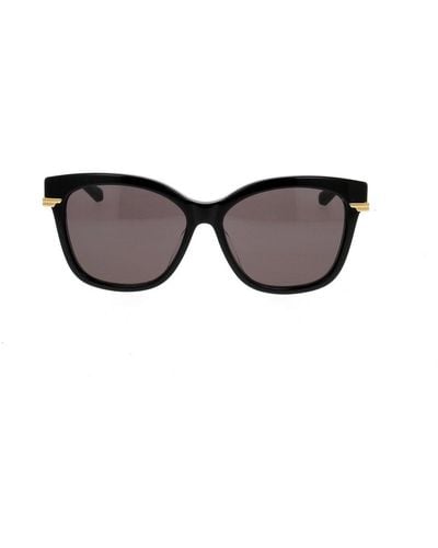 Bottega Veneta Classic Square Frame Sunglasses - Black