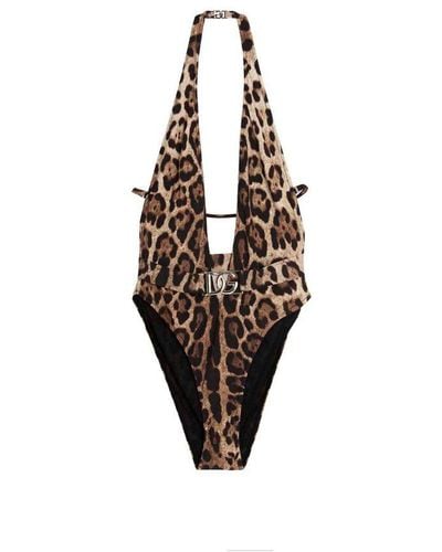 Dolce & Gabbana One-Pieces Swimwear - Brown