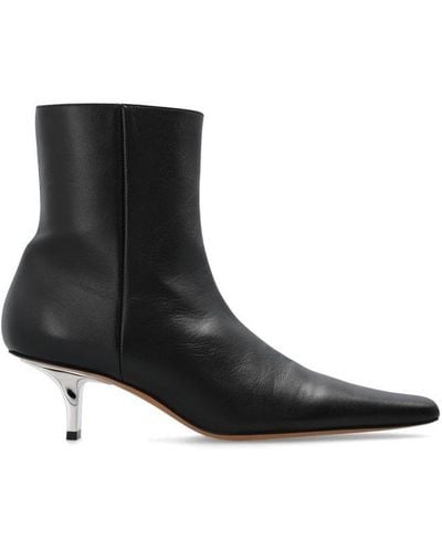 Marni Heeled Ankle Boots - Black