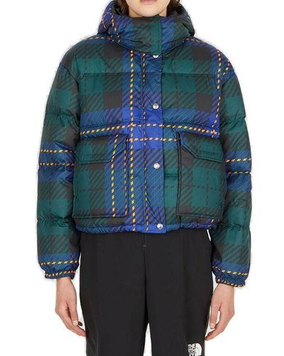The North Face Printed 71 Sierra Down Short Jacket - Blue