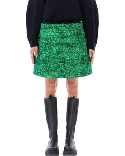 Moncler Genius Padded Mini Skirt - Green