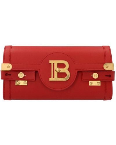 Balmain B-buzz 23 Clutch Bag - Red