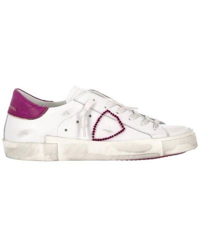 Philippe Model Distressed Low-top Sneakers - Multicolor