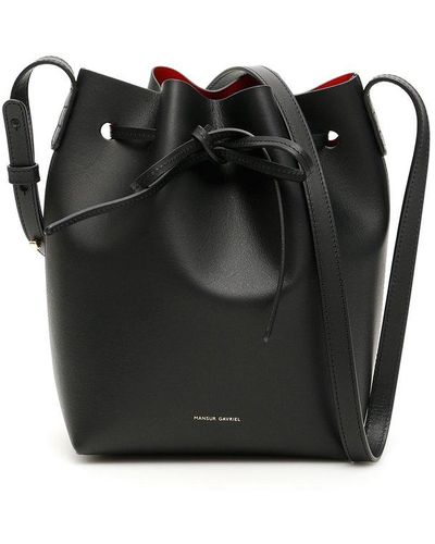 Mansur Gavriel Mini Bucket Bag - Black