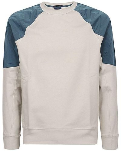 Paul & Shark Colour-block Crewneck Sweatshirt - White