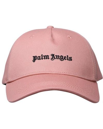 Palm Angels Logo Embroidered Baseball Cap - Pink