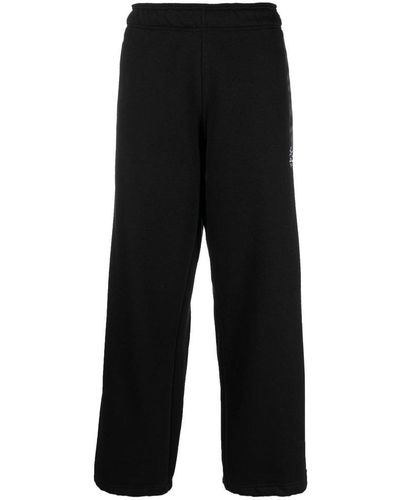 Societe Anonyme Embroidered Wide Leg Sweat Trousers - Black