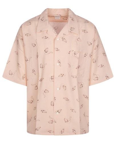 Visvim Allover Graphic Printed Buttoned Shirt - Pink
