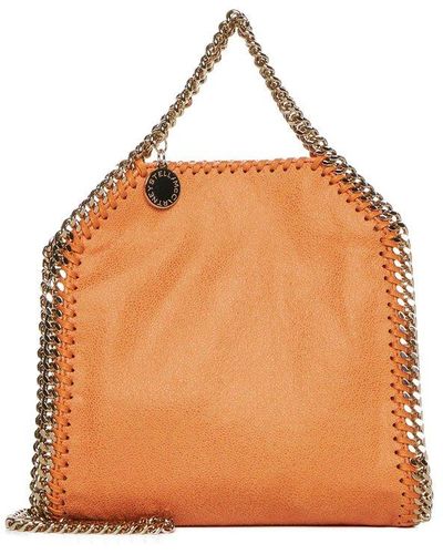 Stella McCartney Chained Open Top Shoulder Bag - Orange