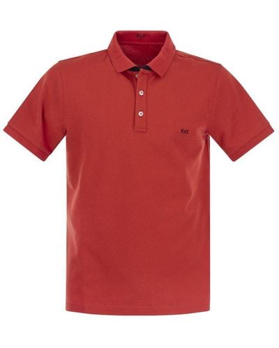 Fay Logo-embroidered Short-sleeved Polo Shirt