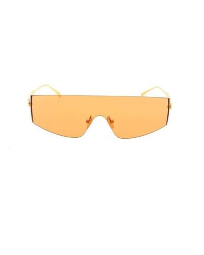 Bottega Veneta Futuristic Shield Sunglasses - Metallic