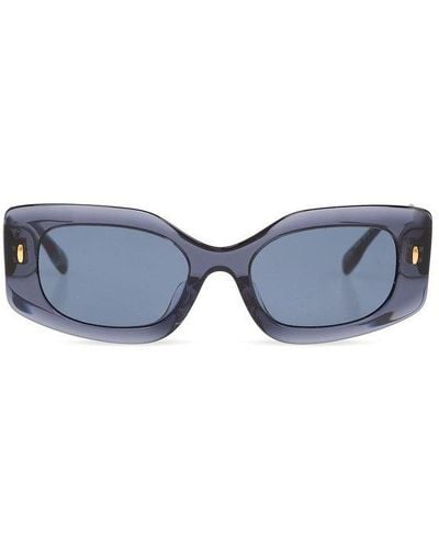 Tory Burch Miller Pushed Rectangle Sunglasses - Blue