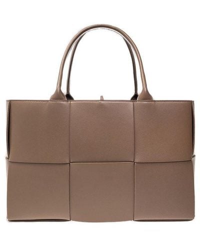 Bottega Veneta Arco Medium Leather Tote Bag - Brown