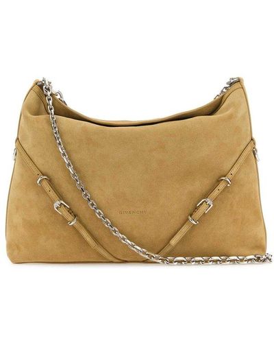 Givenchy Medium Voyou Chain Shoulder Bag - Natural