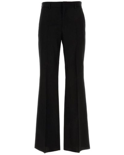 Versace Logo Patch Flared Trousers - Black