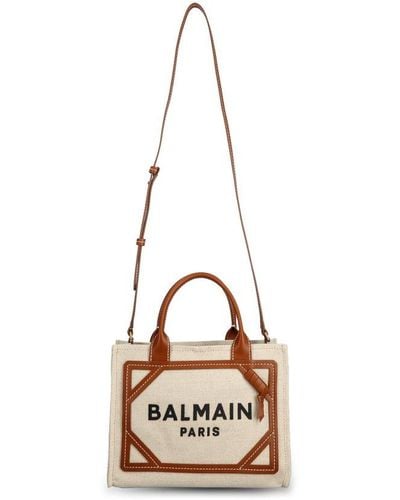 Balmain B-army Small Top Handle Bag - Metallic