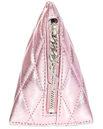 Saint Laurent Berlingo Charm Key Ring - Pink