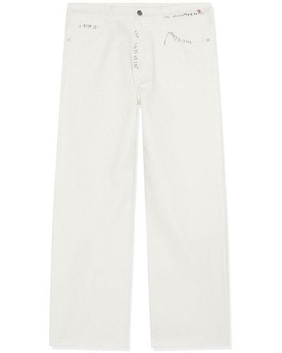 Marni Straight Leg Jeans - White