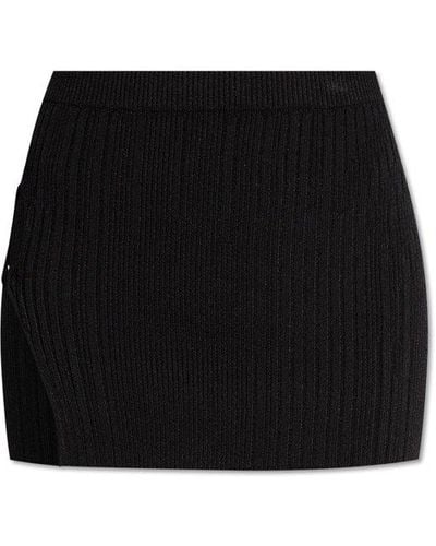 MISBHV Skirt With Monogram, - Black