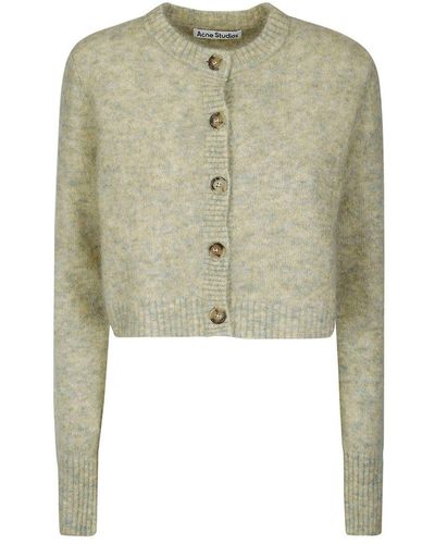 Acne Studios Button-up Long-sleeved Cardigan - Green