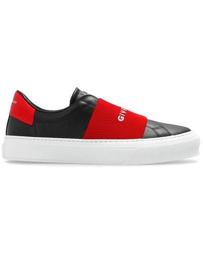 Givenchy City Sport Sneakers In Leather - Red