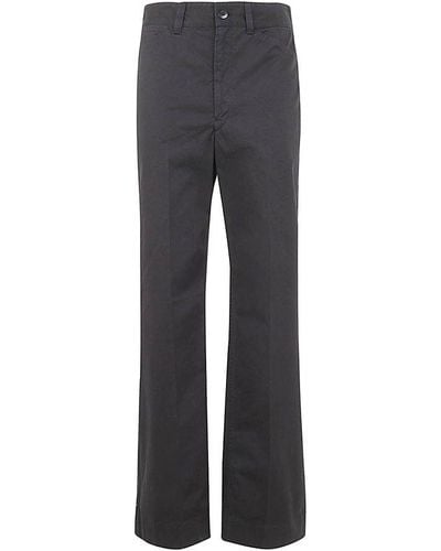 Lemaire Cotton Chino Trousers - Grey