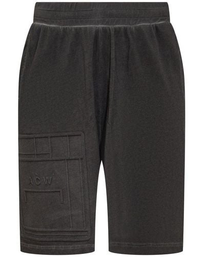 A_COLD_WALL* A-Cold-Wall Shorts With Logo - Grey
