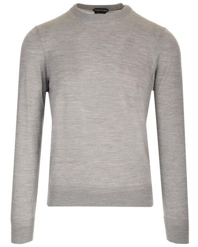 Tom Ford Lightweight Wool Sweater - Gray