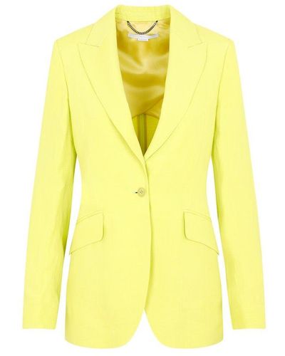 Stella McCartney Viscose And Linen Jacket - Yellow